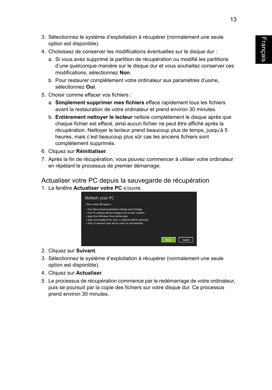 Français | Acer AO756 User Manual | Page 97 / 1836