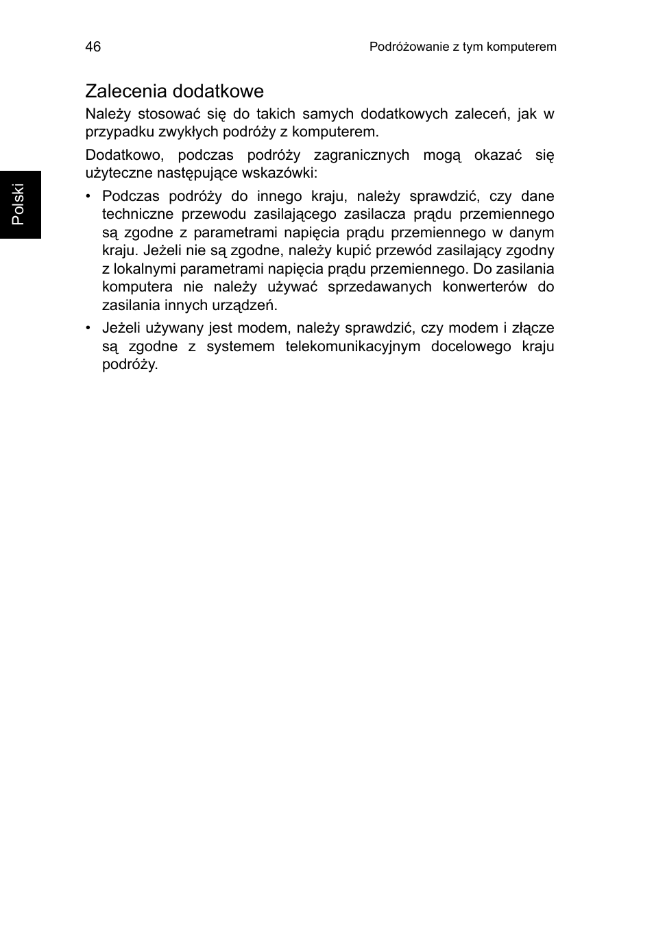 Zalecenia dodatkowe | Acer TravelMate P653-V User Manual | Page 1176 / 2742