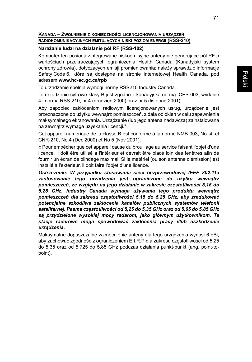 Polski | Acer TravelMate P653-V User Manual | Page 1201 / 2742
