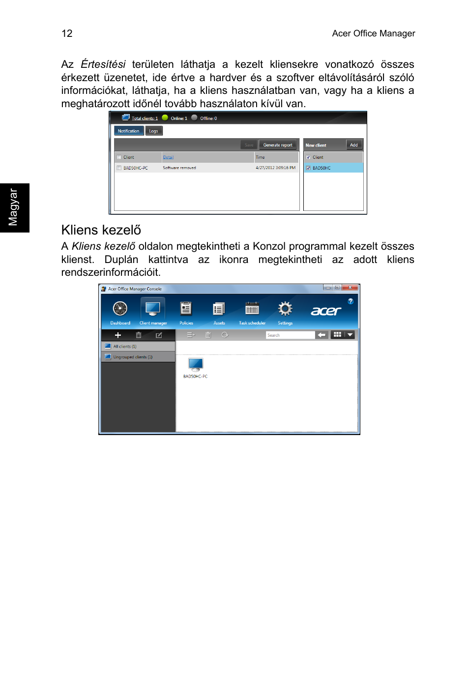 Kliens kezelő | Acer TravelMate P653-V User Manual | Page 1236 / 2742