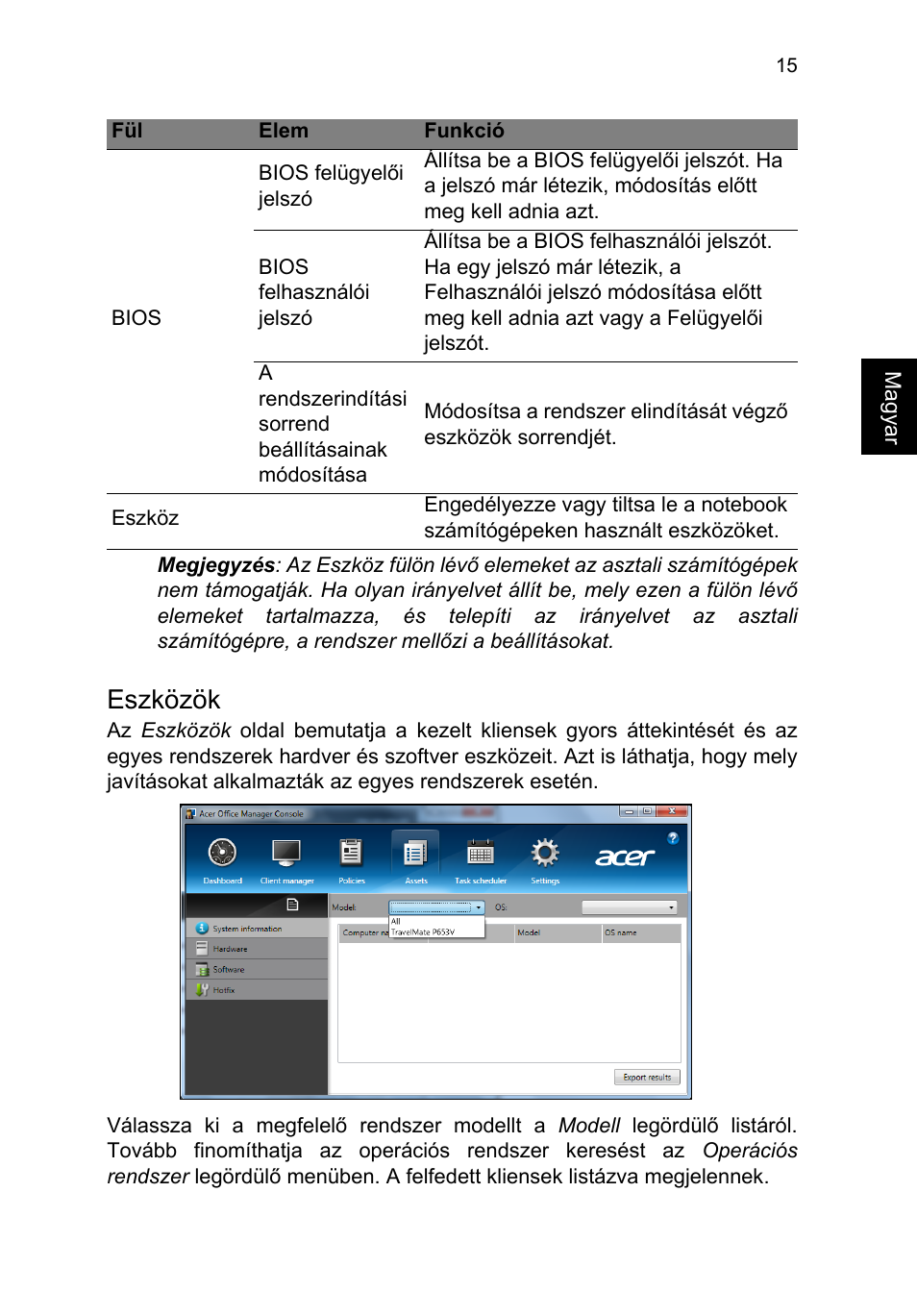 Eszközök | Acer TravelMate P653-V User Manual | Page 1239 / 2742