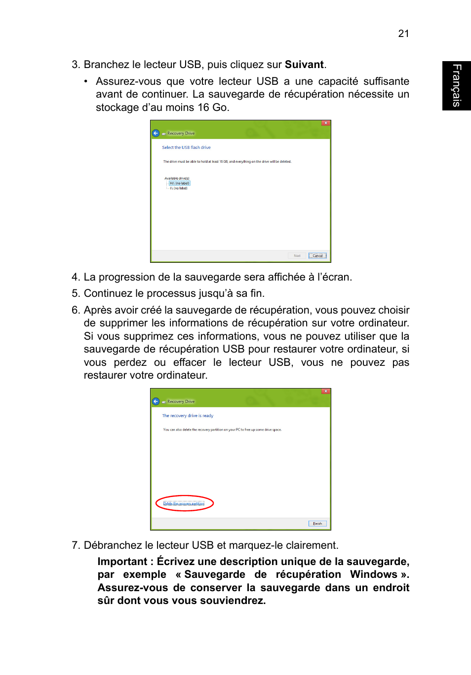 Français | Acer TravelMate P653-V User Manual | Page 129 / 2742