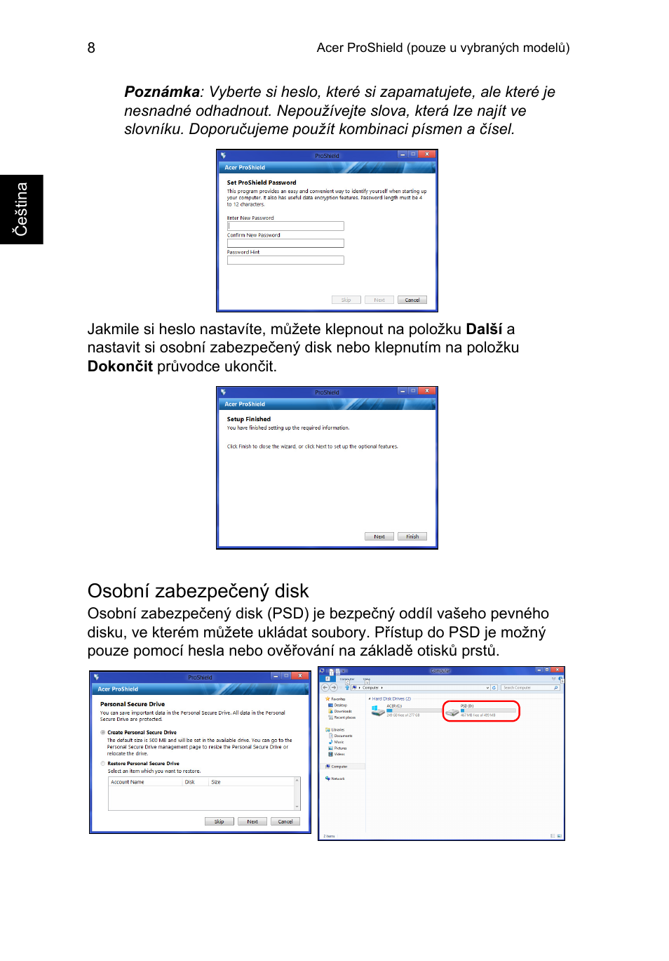 Osobní zabezpečený disk | Acer TravelMate P653-V User Manual | Page 1324 / 2742