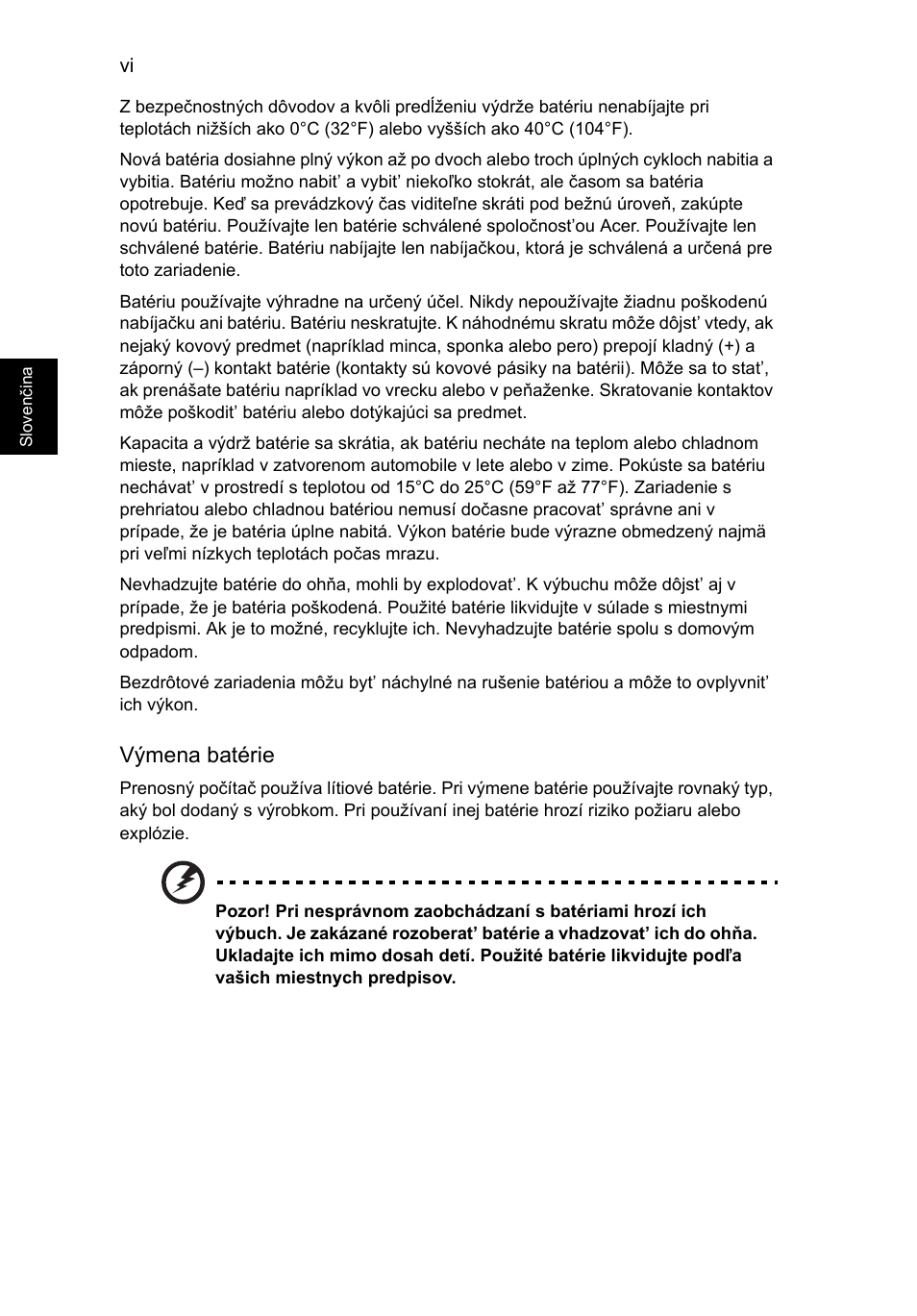 Výmena batérie | Acer TravelMate P653-V User Manual | Page 1394 / 2742