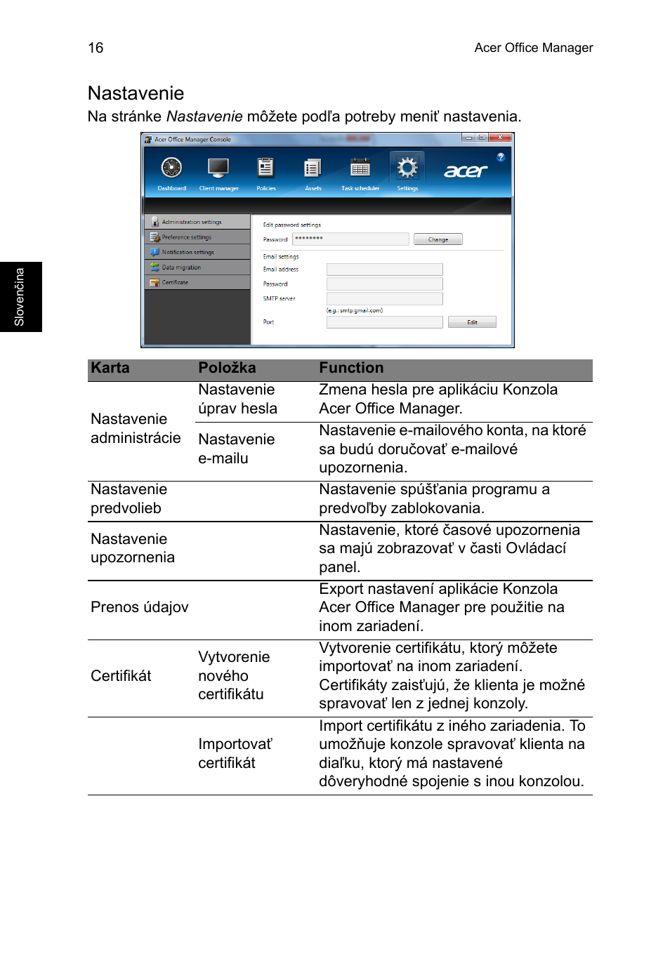 Nastavenie | Acer TravelMate P653-V User Manual | Page 1424 / 2742