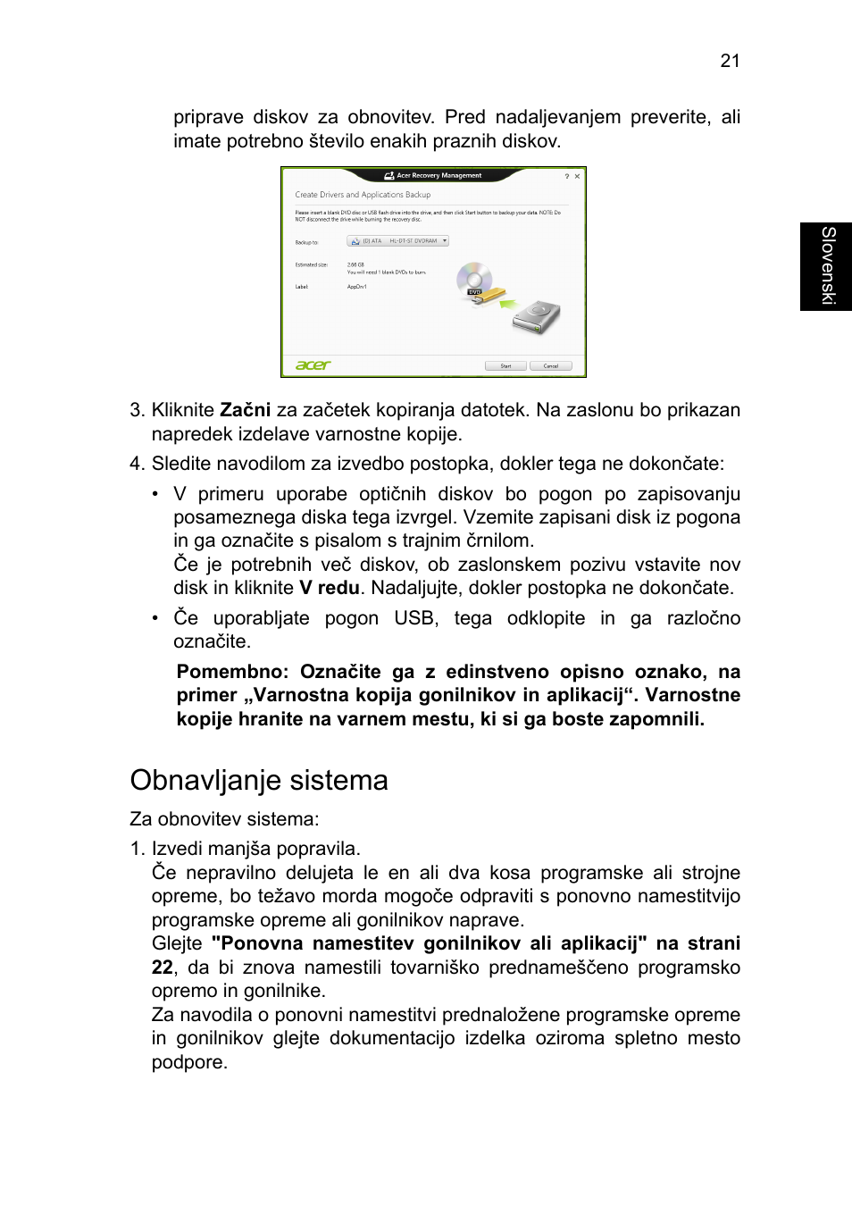 Obnavljanje sistema | Acer TravelMate P653-V User Manual | Page 1519 / 2742