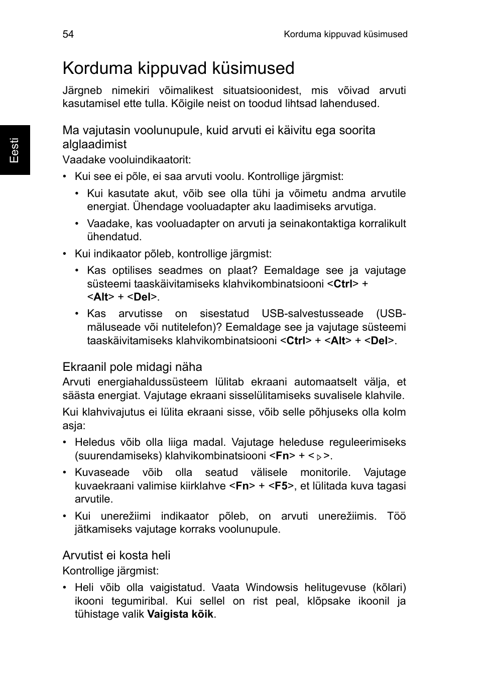 Korduma kippuvad küsimused | Acer TravelMate P653-V User Manual | Page 1920 / 2742