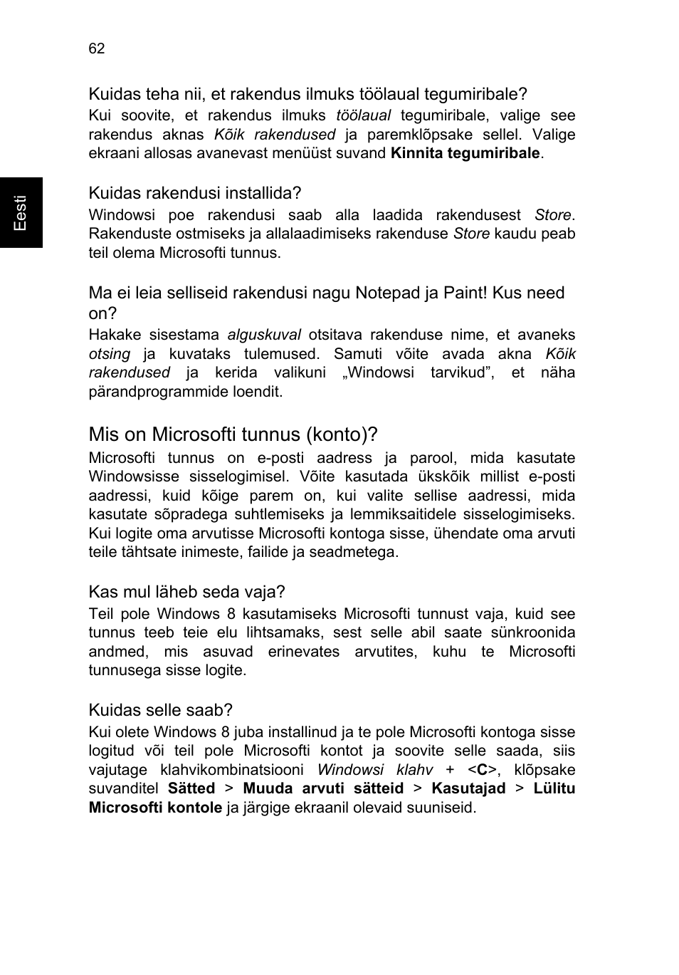 Mis on microsofti tunnus (konto) | Acer TravelMate P653-V User Manual | Page 1928 / 2742