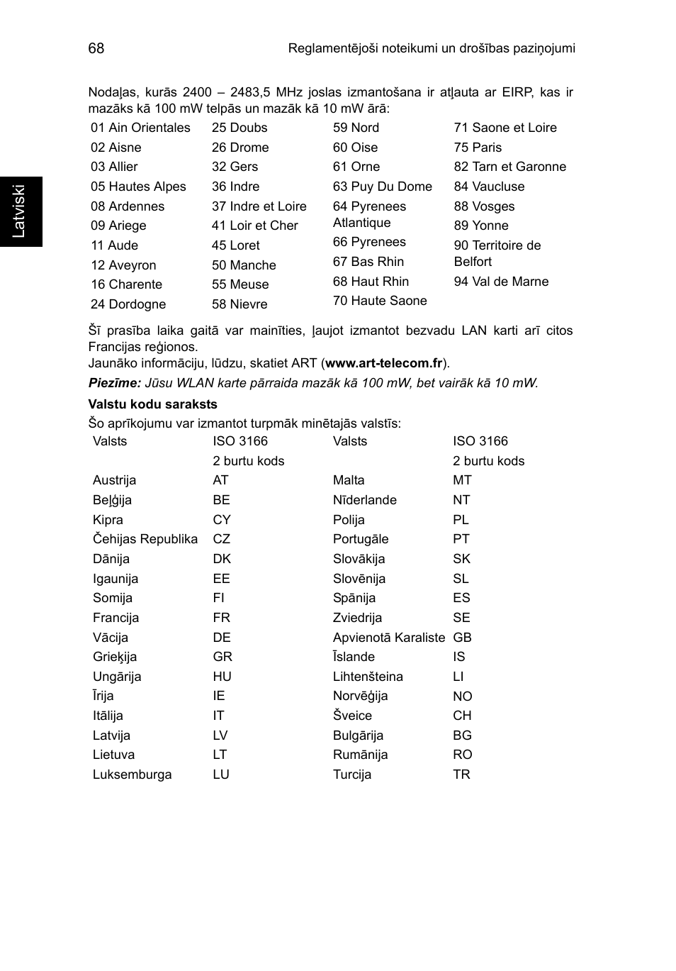 Latviski | Acer TravelMate P653-V User Manual | Page 2024 / 2742