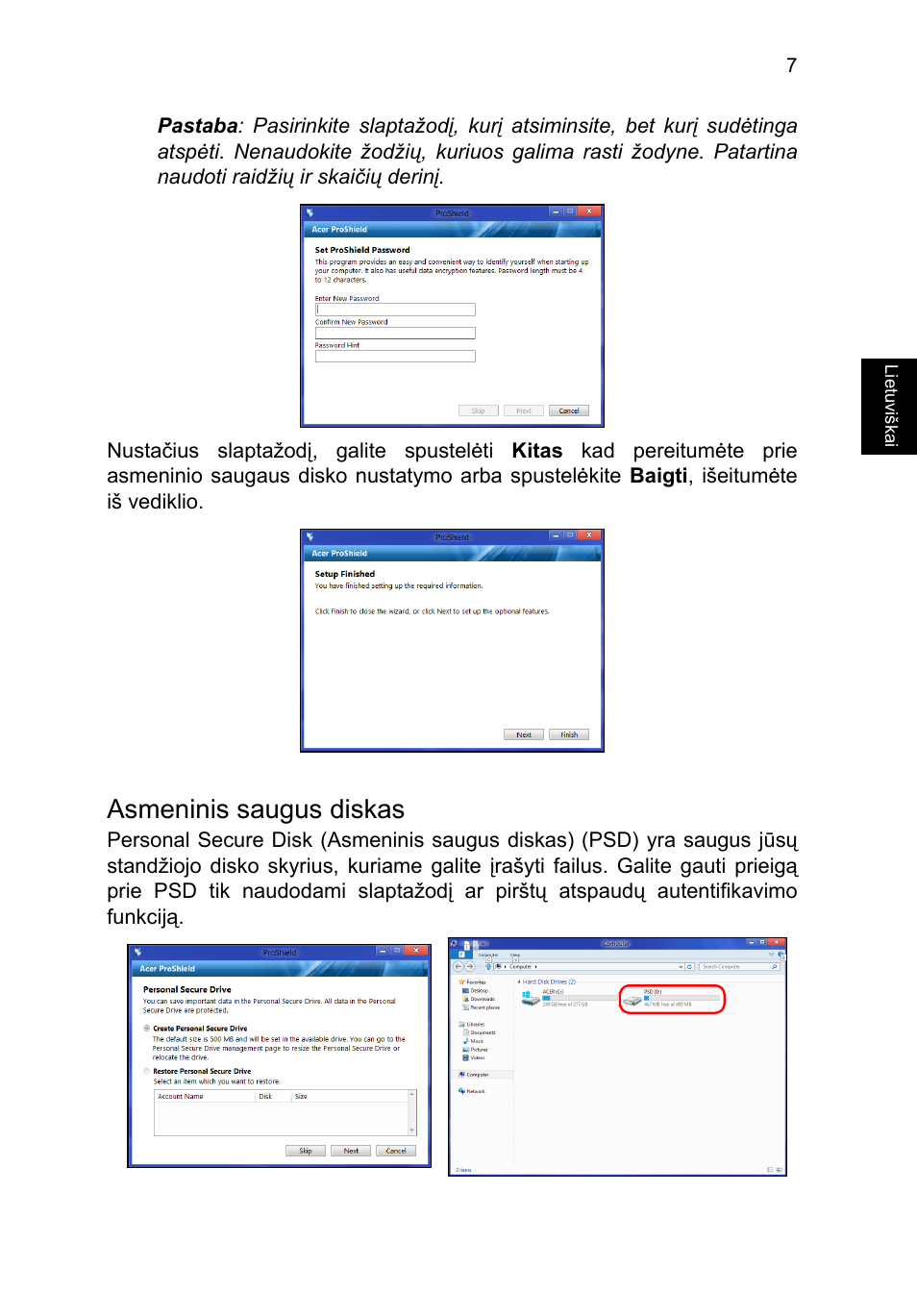 Asmeninis saugus diskas | Acer TravelMate P653-V User Manual | Page 2055 / 2742