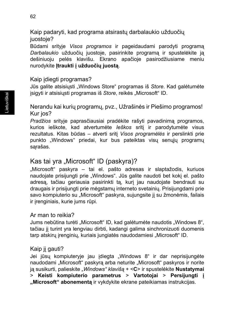 Kas tai yra „microsoft“ id (paskyra) | Acer TravelMate P653-V User Manual | Page 2110 / 2742