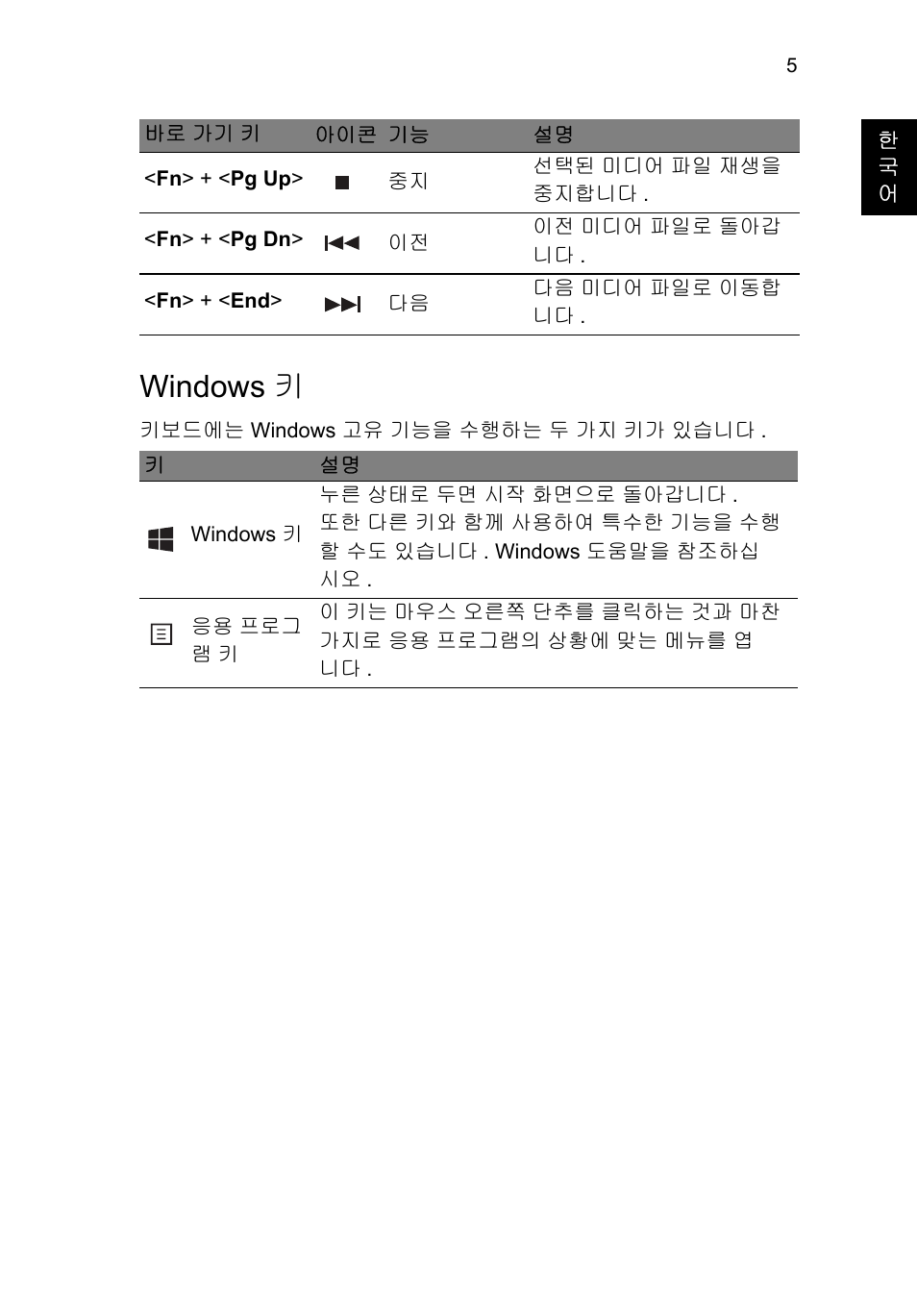 Windows 키 | Acer TravelMate P653-V User Manual | Page 2337 / 2742