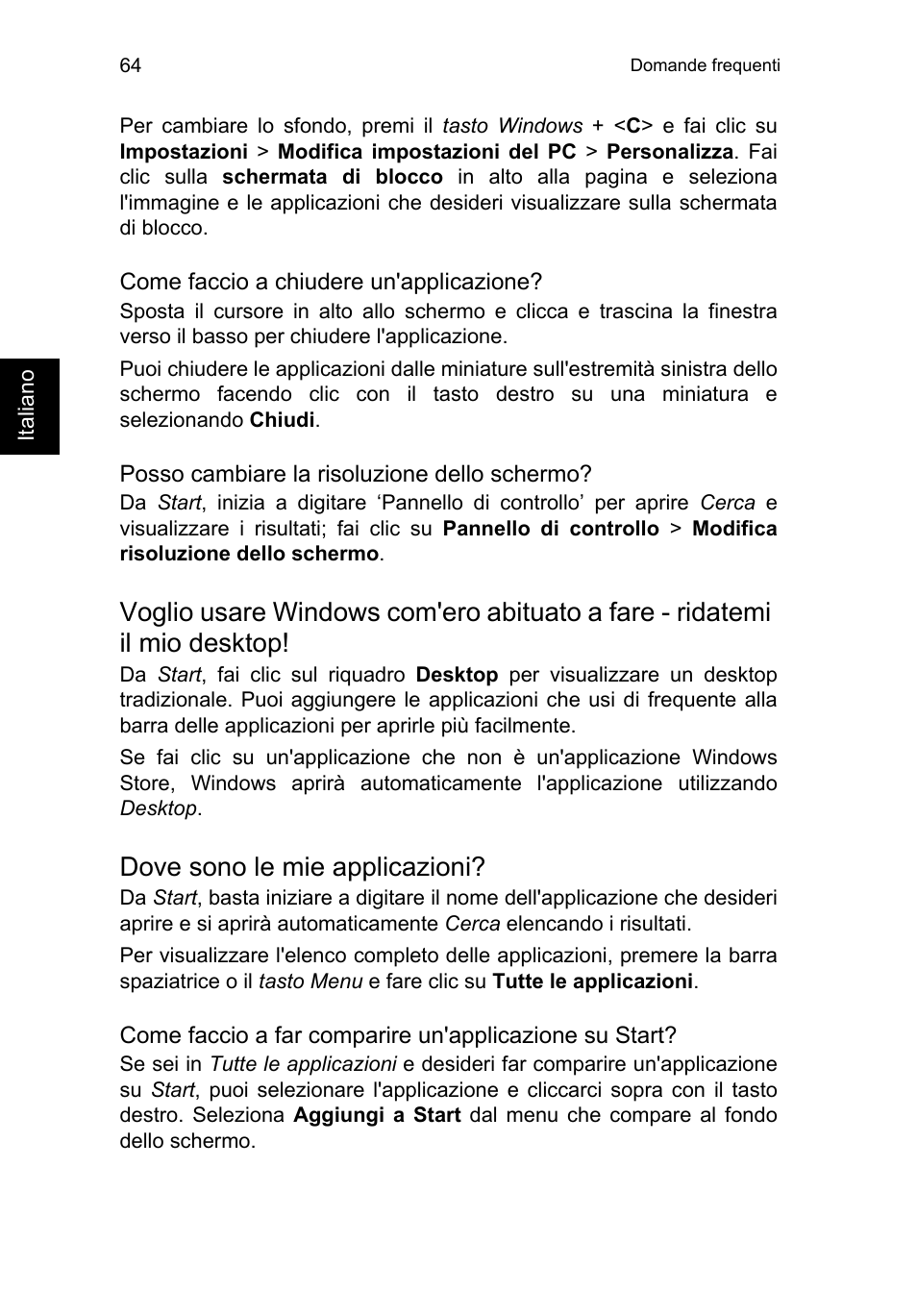 Dove sono le mie applicazioni | Acer TravelMate P653-V User Manual | Page 368 / 2742