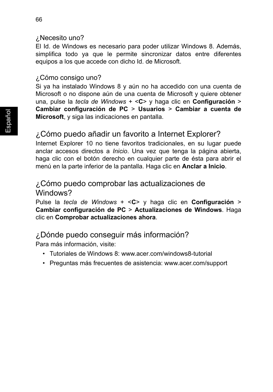 Cómo puedo añadir un favorito a internet explorer, Dónde puedo conseguir más información | Acer TravelMate P653-V User Manual | Page 462 / 2742