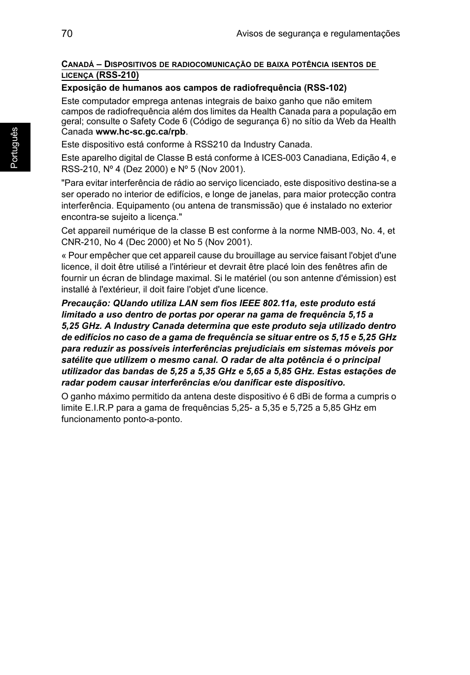 Port ugu ês | Acer TravelMate P653-V User Manual | Page 558 / 2742