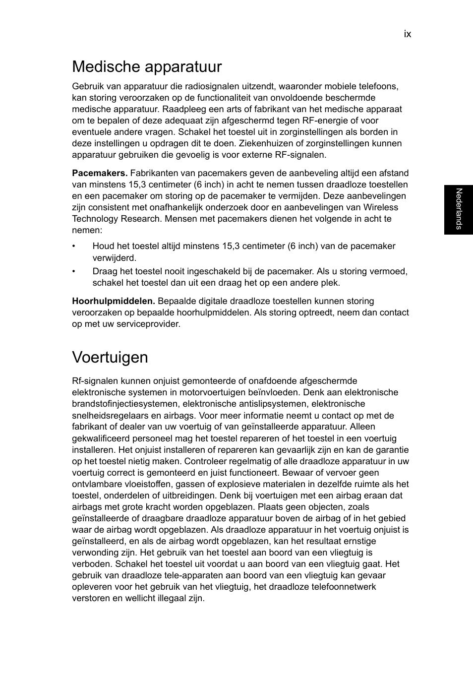 Medische apparatuur, Voertuigen | Acer TravelMate P653-V User Manual | Page 569 / 2742