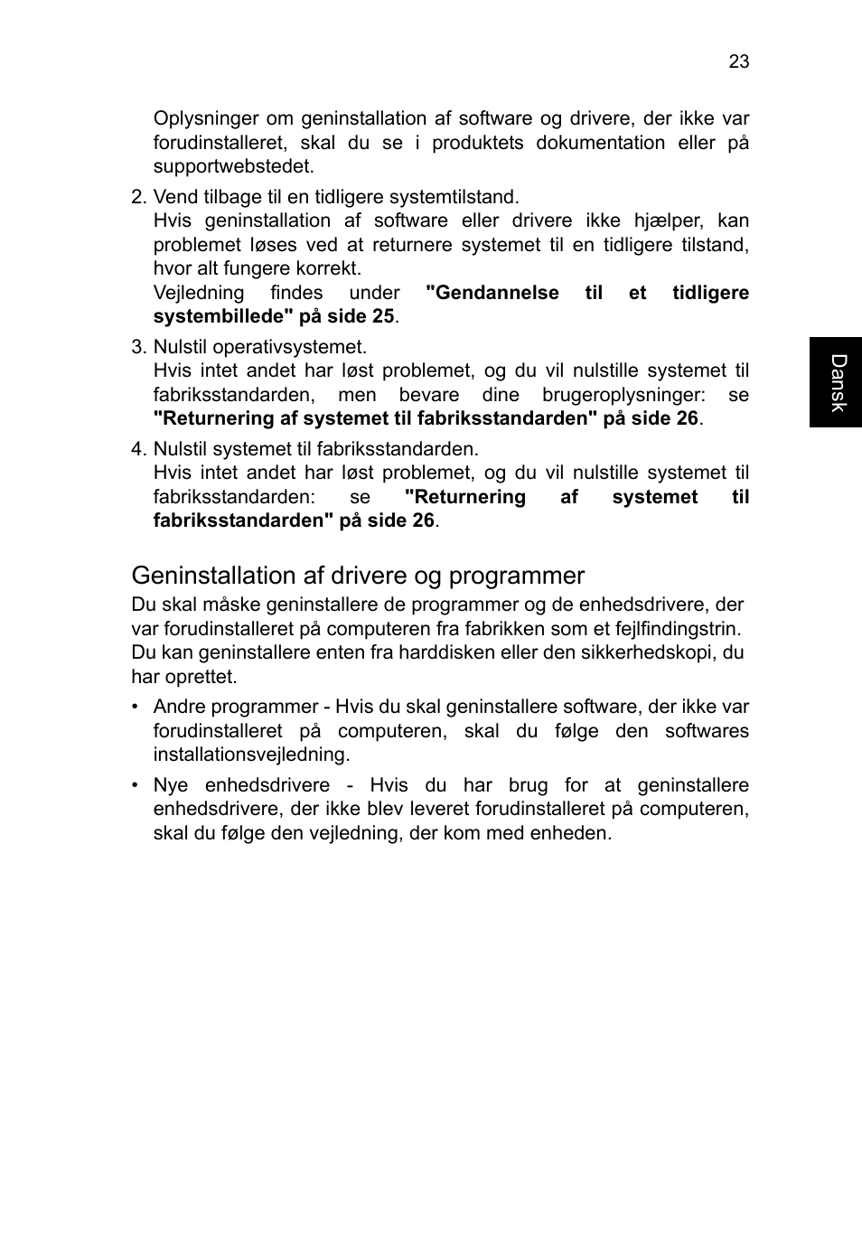 Geninstallation af drivere og programmer | Acer TravelMate P653-V User Manual | Page 785 / 2742