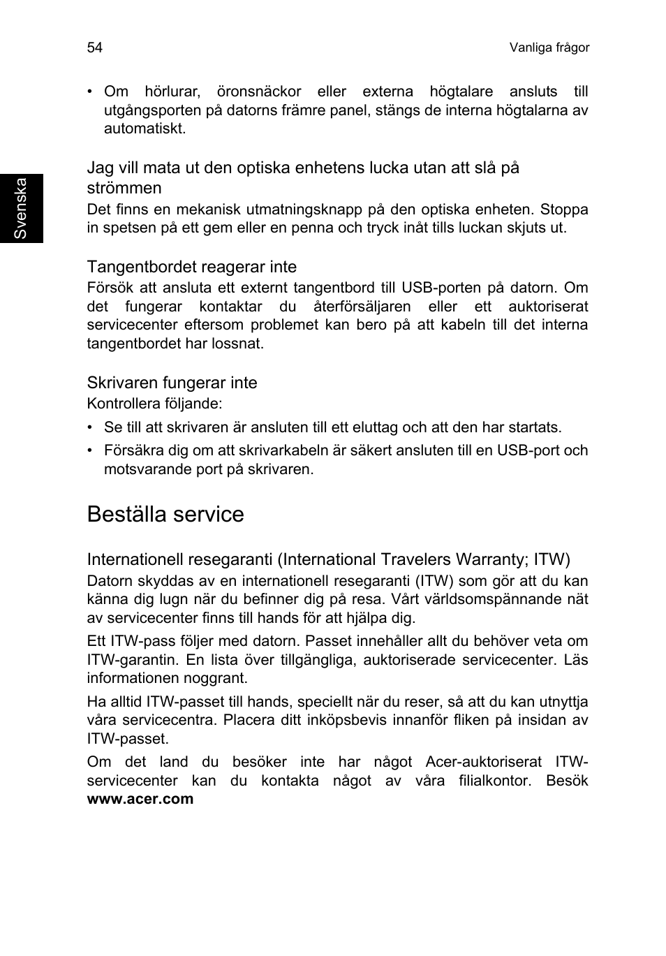 Beställa service | Acer TravelMate P653-V User Manual | Page 906 / 2742