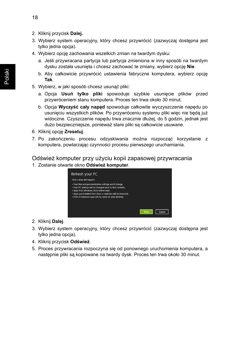 Polski | Acer Aspire V5-571G User Manual | Page 1048 / 2484