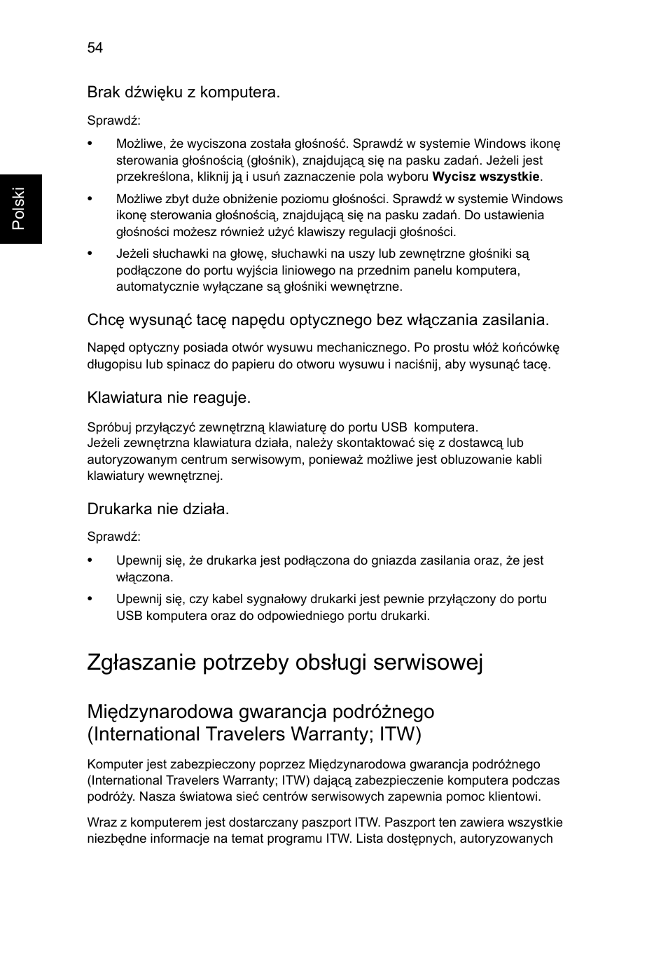 Zgłaszanie potrzeby obsługi serwisowej | Acer Aspire V5-571G User Manual | Page 1084 / 2484