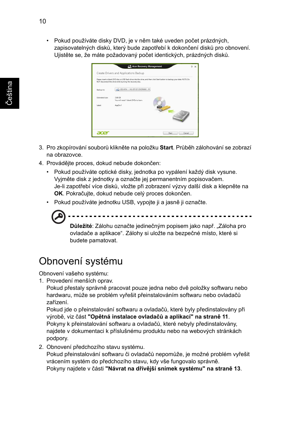 Obnovení systému | Acer Aspire V5-571G User Manual | Page 1208 / 2484