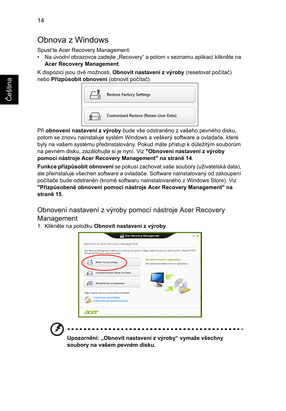 Obnova z windows | Acer Aspire V5-571G User Manual | Page 1212 / 2484