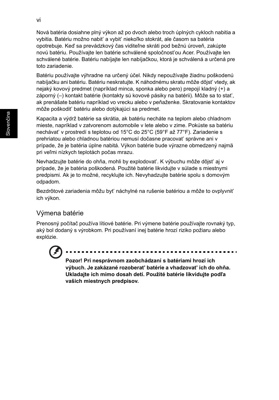 Výmena batérie | Acer Aspire V5-571G User Manual | Page 1264 / 2484