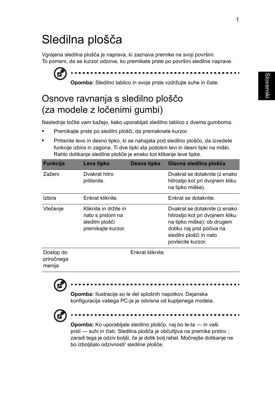 Sledilna plošča | Acer Aspire V5-571G User Manual | Page 1359 / 2484