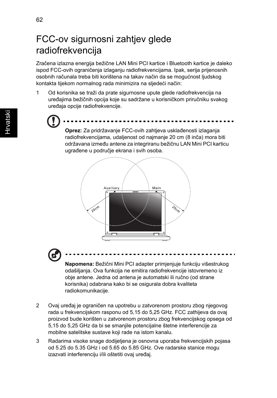 Fcc-ov sigurnosni zahtjev glede radiofrekvencija | Acer Aspire V5-571G User Manual | Page 1504 / 2484