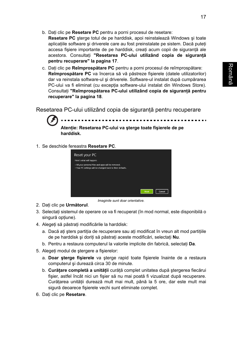 Român ă | Acer Aspire V5-571G User Manual | Page 1543 / 2484