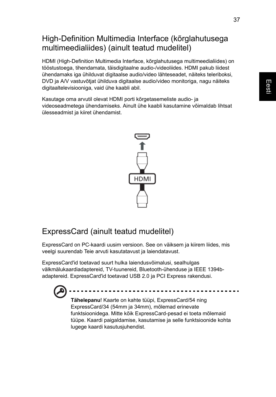 Expresscard (ainult teatud mudelitel) | Acer Aspire V5-571G User Manual | Page 1731 / 2484