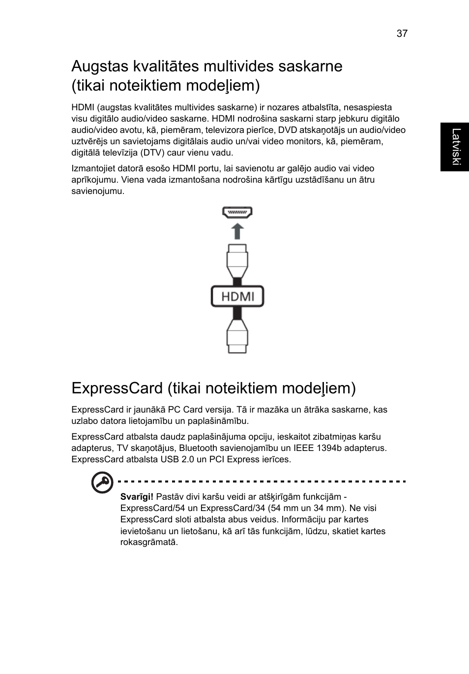 Expresscard (tikai noteiktiem modeļiem) | Acer Aspire V5-571G User Manual | Page 1813 / 2484