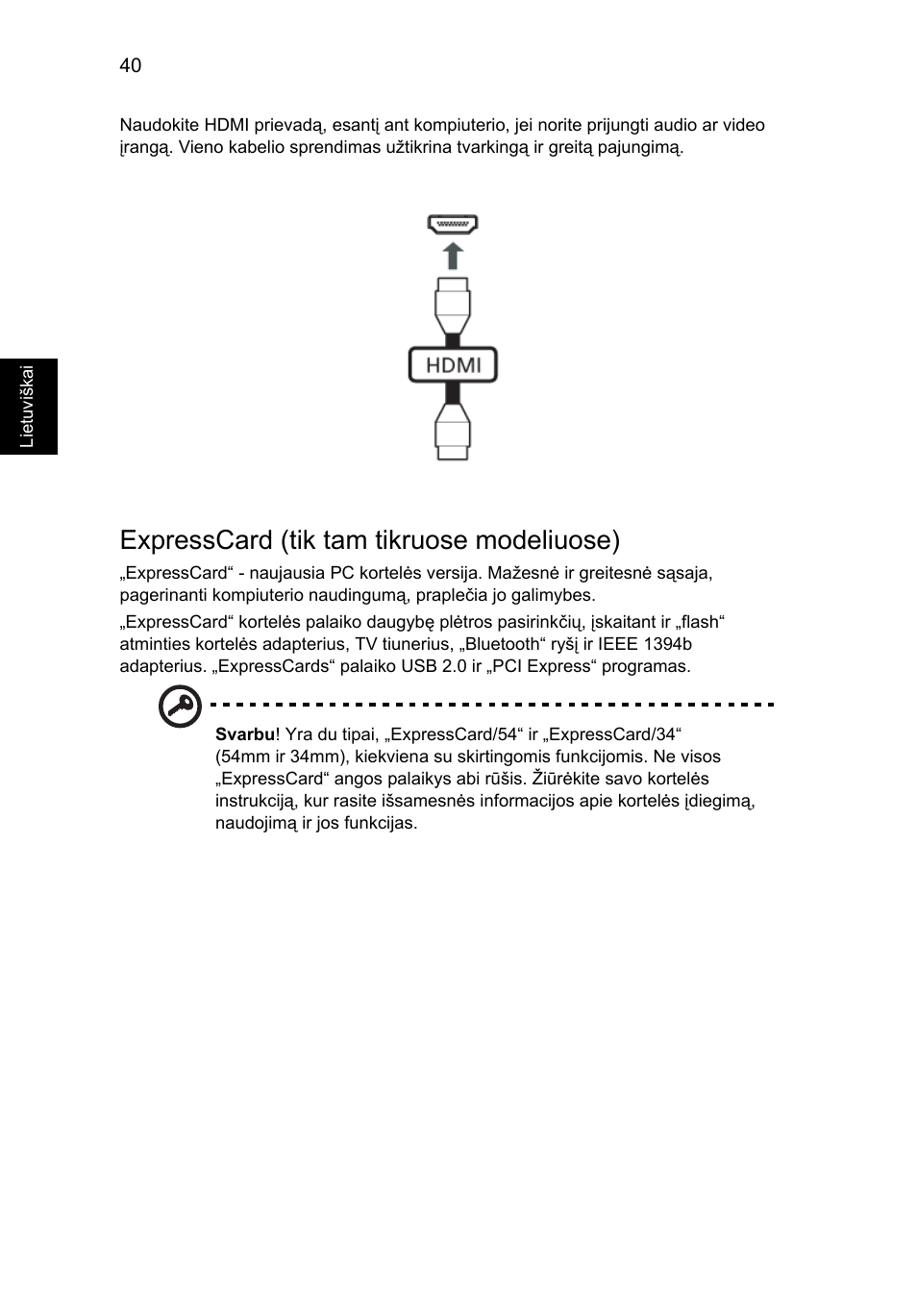 Expresscard (tik tam tikruose modeliuose) | Acer Aspire V5-571G User Manual | Page 1896 / 2484