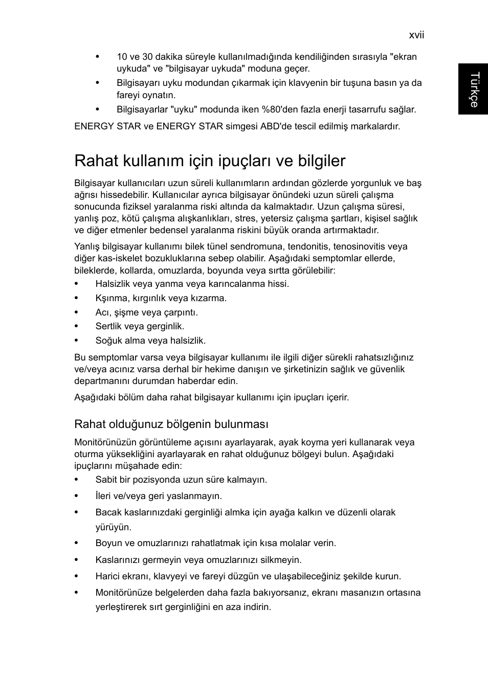 Rahat kullanım için ipuçları ve bilgiler | Acer Aspire V5-571G User Manual | Page 2025 / 2484