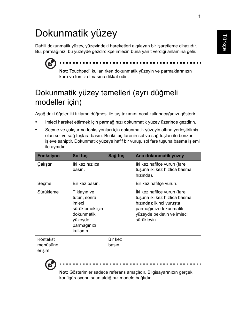 Dokunmatik yüzey | Acer Aspire V5-571G User Manual | Page 2035 / 2484