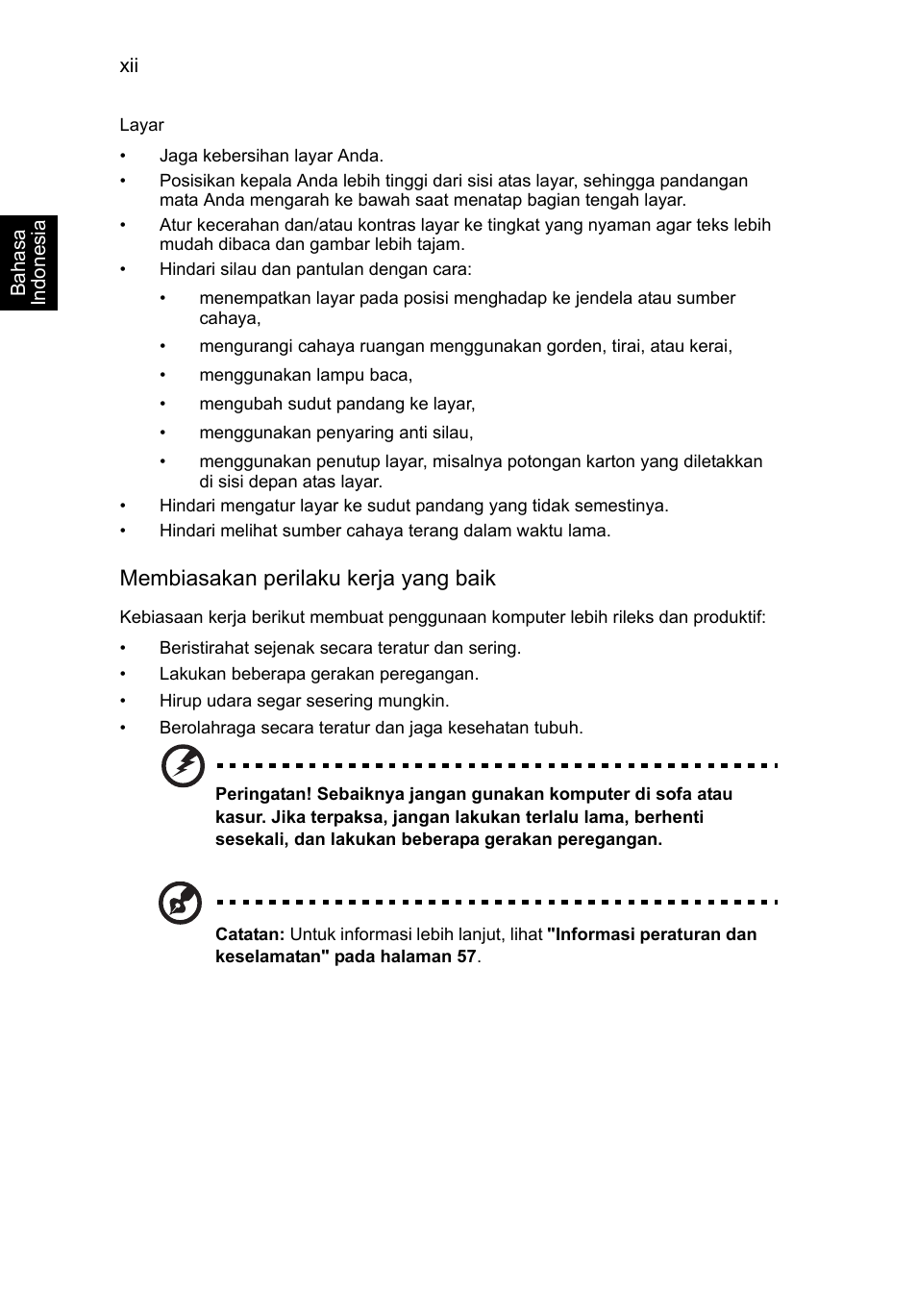 Membiasakan perilaku kerja yang baik | Acer Aspire V5-571G User Manual | Page 2330 / 2484