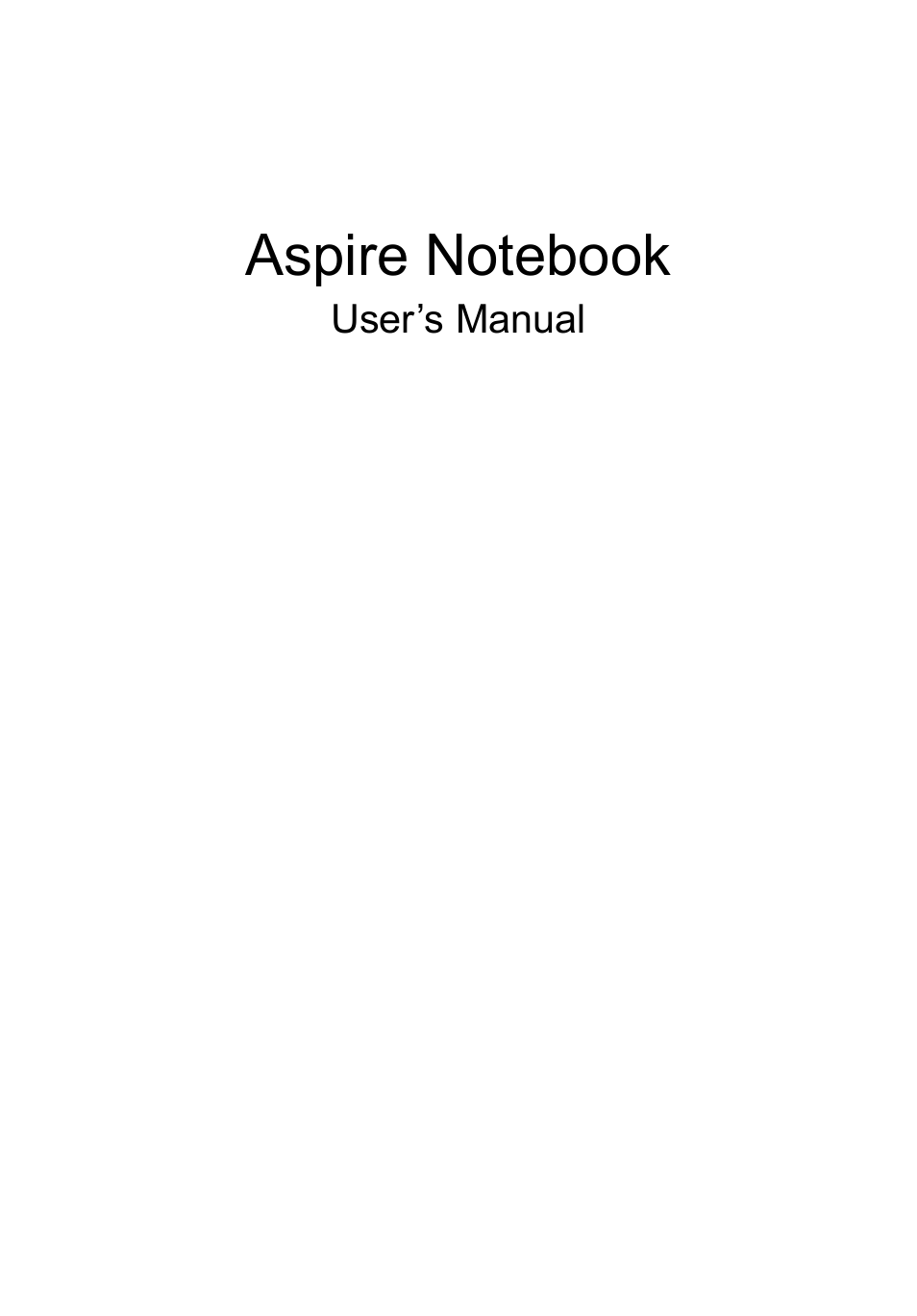 English, User’s manual | Acer Aspire V5-571G User Manual | Page 3 / 2484