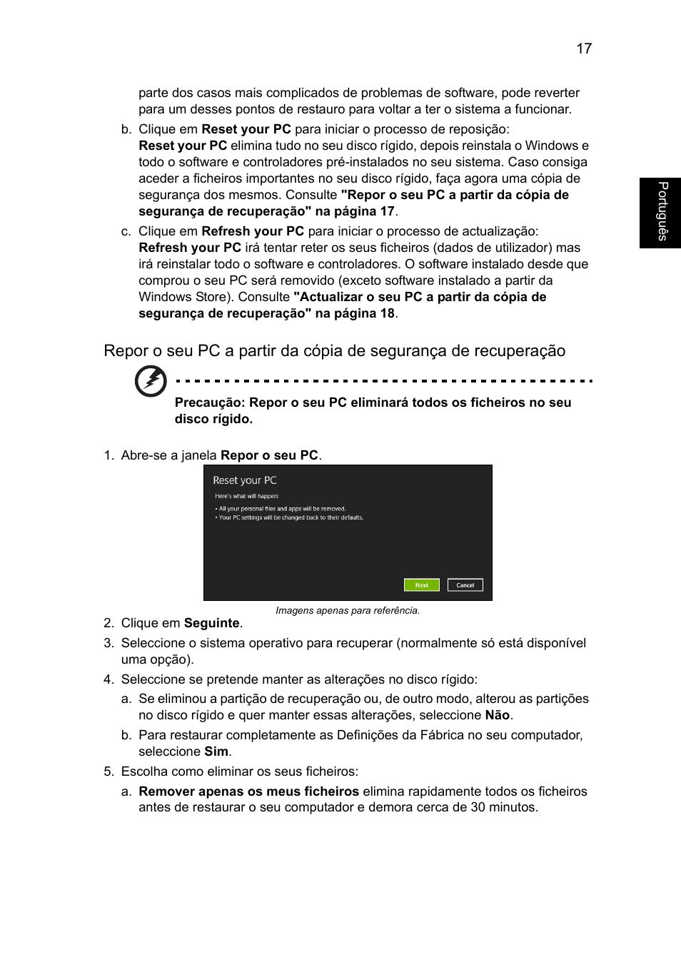 Portugu ês | Acer Aspire V5-571G User Manual | Page 465 / 2484