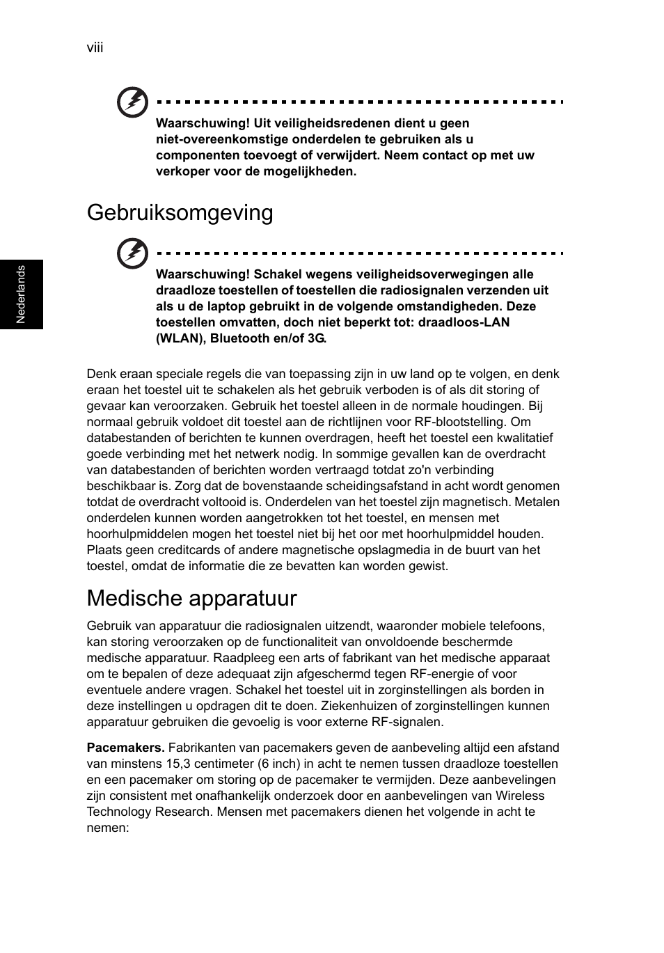 Gebruiksomgeving, Medische apparatuur | Acer Aspire V5-571G User Manual | Page 520 / 2484