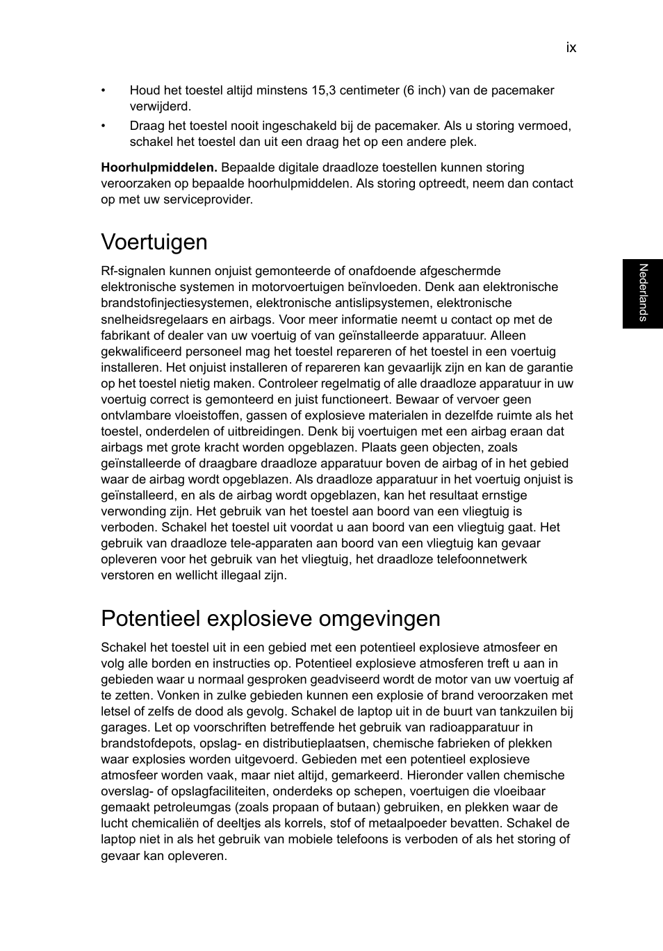 Voertuigen, Potentieel explosieve omgevingen | Acer Aspire V5-571G User Manual | Page 521 / 2484