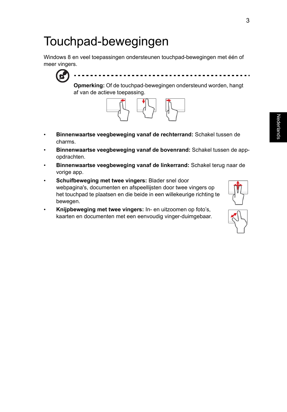 Touchpad-bewegingen | Acer Aspire V5-571G User Manual | Page 535 / 2484