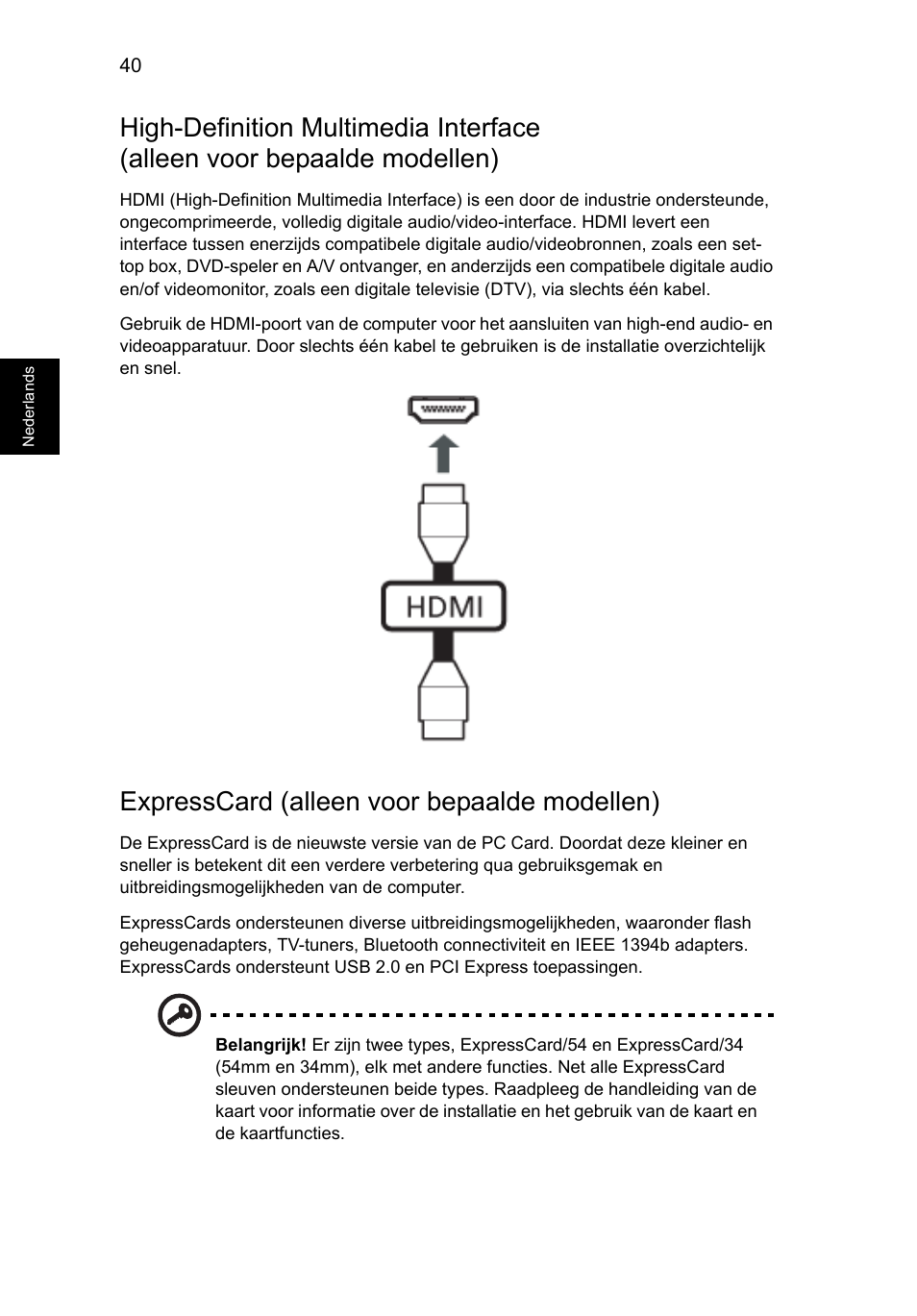 Expresscard (alleen voor bepaalde modellen) | Acer Aspire V5-571G User Manual | Page 572 / 2484