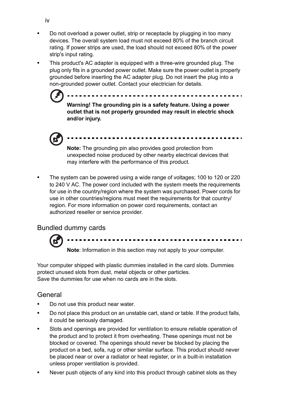 Acer Aspire V5-571G User Manual | Page 6 / 2484