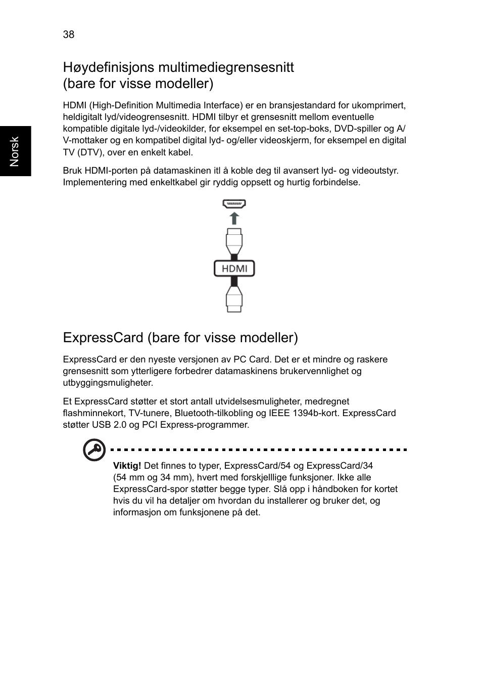 Expresscard (bare for visse modeller) | Acer Aspire V5-571G User Manual | Page 654 / 2484