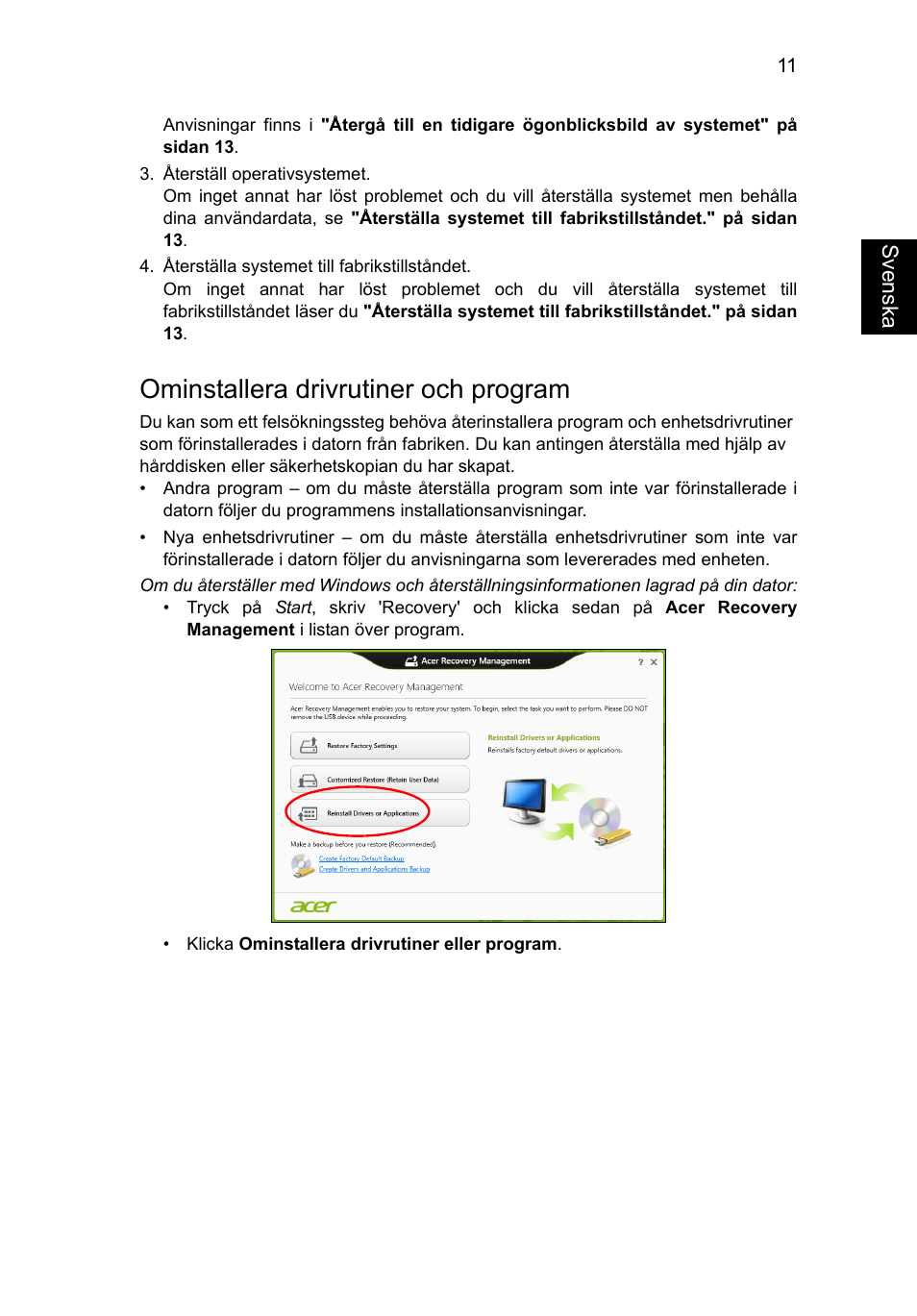 Ominstallera drivrutiner och program | Acer Aspire V5-571G User Manual | Page 787 / 2484