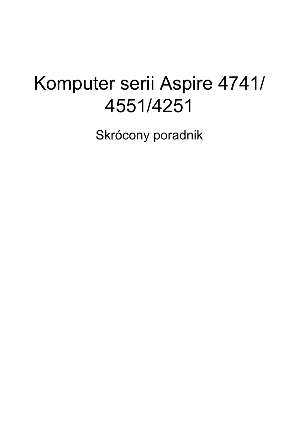 Polski | Acer Aspire 4741ZG User Manual | Page 125 / 313