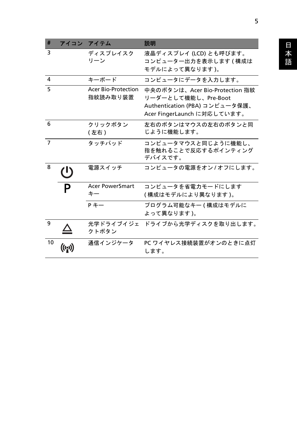 Acer TravelMate 8572Z User Manual | Page 259 / 314