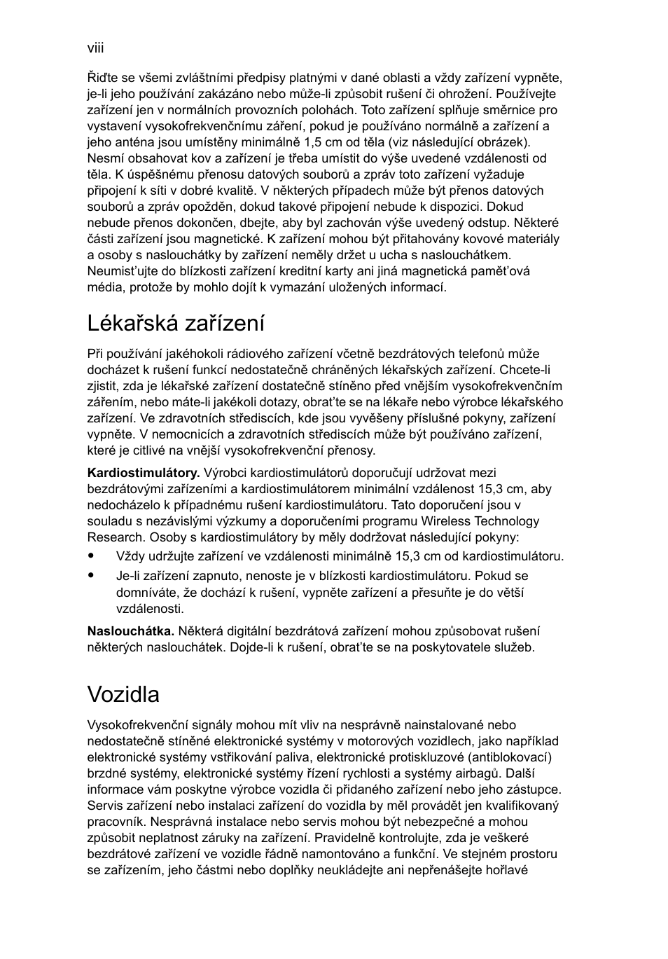 Lékařská zařízení, Vozidla | Acer Aspire 5745DG User Manual | Page 1022 / 2217