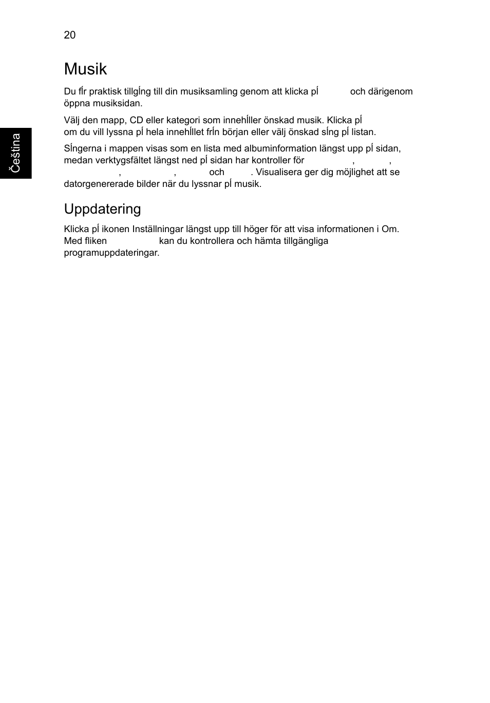 Musik, Uppdatering | Acer Aspire 5745DG User Manual | Page 1054 / 2217