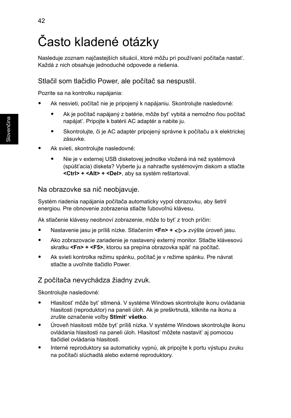 Často kladené otázky | Acer Aspire 5745DG User Manual | Page 1146 / 2217